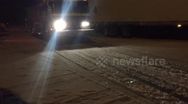 Low elevation ice and snow north of Phoenix