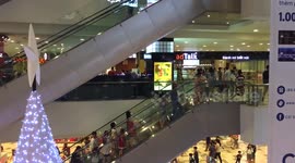 Ho Chi Minh city, Vietnam - 25 December, 2016: People are busy shopping at a shopping mall in Vietnam on Christmas day