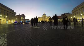 Time lapse video of Basilica San Pietro, Rome, Italy