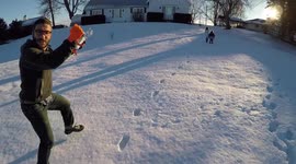YouTuber delivers drone Christmas present ... by drone
