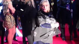 Star Wars actress Carrie Fisher at Star Wars: The Force Awakens premiere