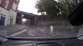 Running in the road...
