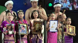 Thai people gather to remember late King Bhumibol on Christmas day