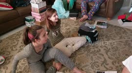 Sisters can't hold back tears as they receive Justin Bieber tickets
