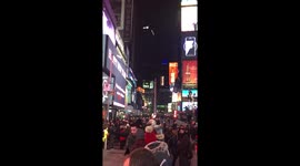 Live from Times Square-Massive Crowds ready for New Years Eve