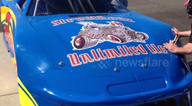 Late Model Rolls Onto Racetrack