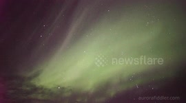 Pulsating Aurora Iceland realtime video