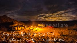 Cloudy and Starry Night in the Anza Borrego Desert