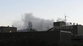 Fire breaks out in Brentford recycling centre in London
