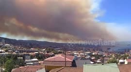 Major fire breaks out in Valparaiso, Chile