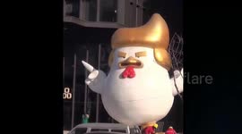 Chinese city erects 'Trump-style' rooster figure for Chinese New Year