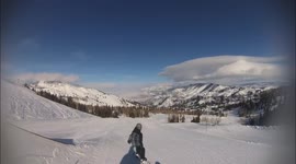 5 year old clears huge jump after skiing for the second time