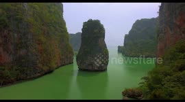 DRONE CRASH AT JAMES BOND ISLAND - THAILAND (EPIC)