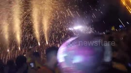 Full moon Party New Year's Eve 2016/17 Fireworks fail