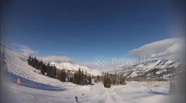 Boy, 5, clears huge jump after skiing for the second time