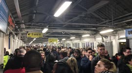 More complete madness at Clapham Junction during Tube strike