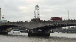 Tube Strike - Waterloo Bridge 8.40