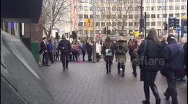 Bus queues at Waterloo go on and on