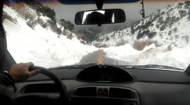 Drive through Cretan mountains