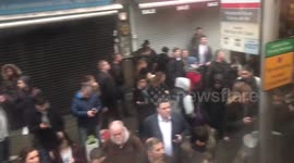 Tube strike chaos at Shepherds Bush Green