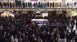 Carnage at Liverpool Street Station during this evening's rush hour