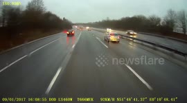 Accident on M11 near Sheering - 09.01.2017