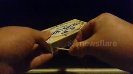 A match being lit in slow motion 240fps filmed in 720p