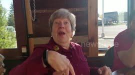 Mother orders coffee from 'waiter' without realising it's her son