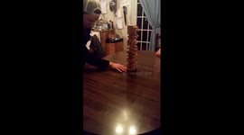 Epic jenga move!!!