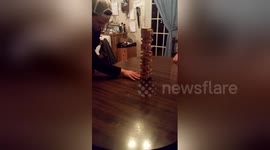 Newsflare Edit - Epic jenga move!!!