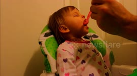 Baby Fighting To Stay Awake