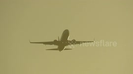 Ryanair plane aborts landing due to strong winds at Leeds-Bradford Airport