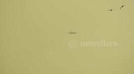 Aborted landing in strong winds at Leeds Bradford Airport - Eastern Airways