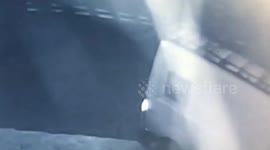 CCTV captures three vehicles crashing into same house in 20 MINUTES