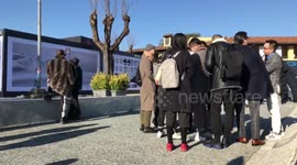 Time lapse of Pitti Immagine fair held in Florence, Italy on 11th January 2017