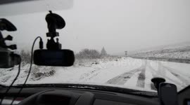 First Snow Of New Year On Glenshane Pass - Jan 12th 2017