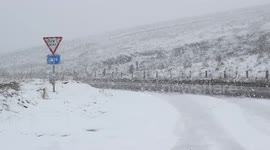 Snow causes treacherous driving conditions in Northern Ireland
