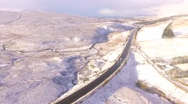 Drone View Of Glenshane Pass Snow - Jan 12th 2017