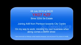 Cardiff BMW Driver caught on dashcam driving selfishly YK07 KZF
