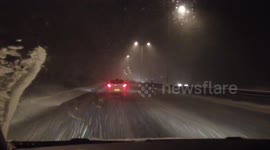Heavy Snowfall - A20, Kent
