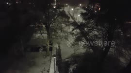 snow fall down in netherland 12 januari 2017