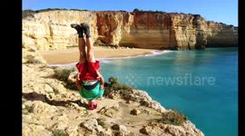 Swimming to the most beautiful sea cave on our planet
