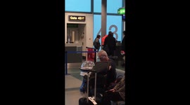 Crazy passenger at stansted airport