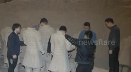 Fake 'Terracotta Warriors' destroyed by police in China