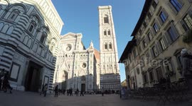 FLORENCE, ITALY - JANUARY 11 2017: view of Basilica di Santa Maria del Fiore in Florence in Italy