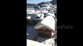 Beautiful 'Snow Town' in China's north-east