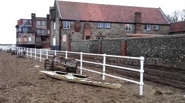 Blakeney Quay disarray following Friday's tidal surge