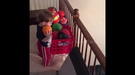 Two-year-old basket ball prodigy shows off impressive skills