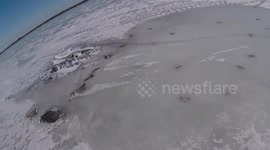 Skating on Lake Champlain
