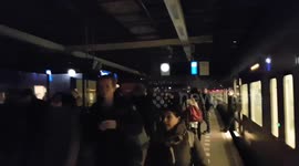 Amsterdam commuters stranded on platform during blackout